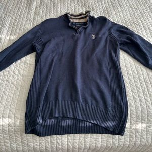 Mens medium polo longsleeve pullover